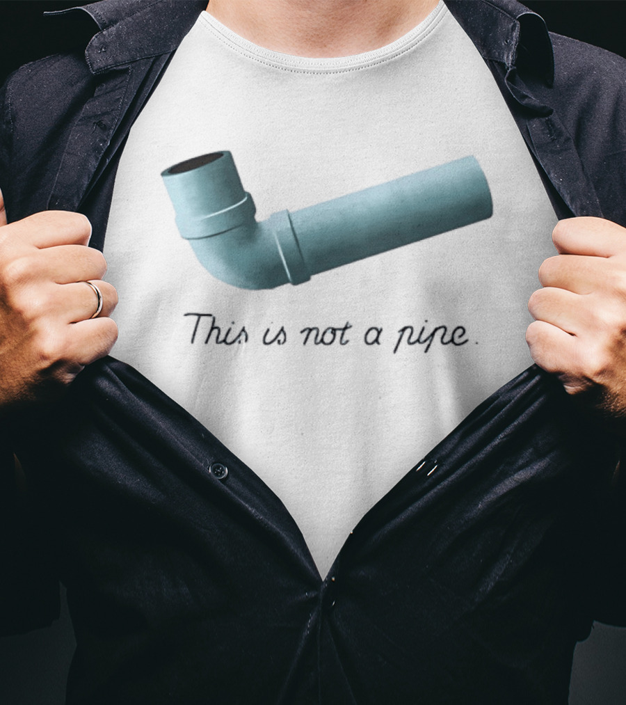 This Is Not A Pipe Surrealism Meme Twist T-Shirt