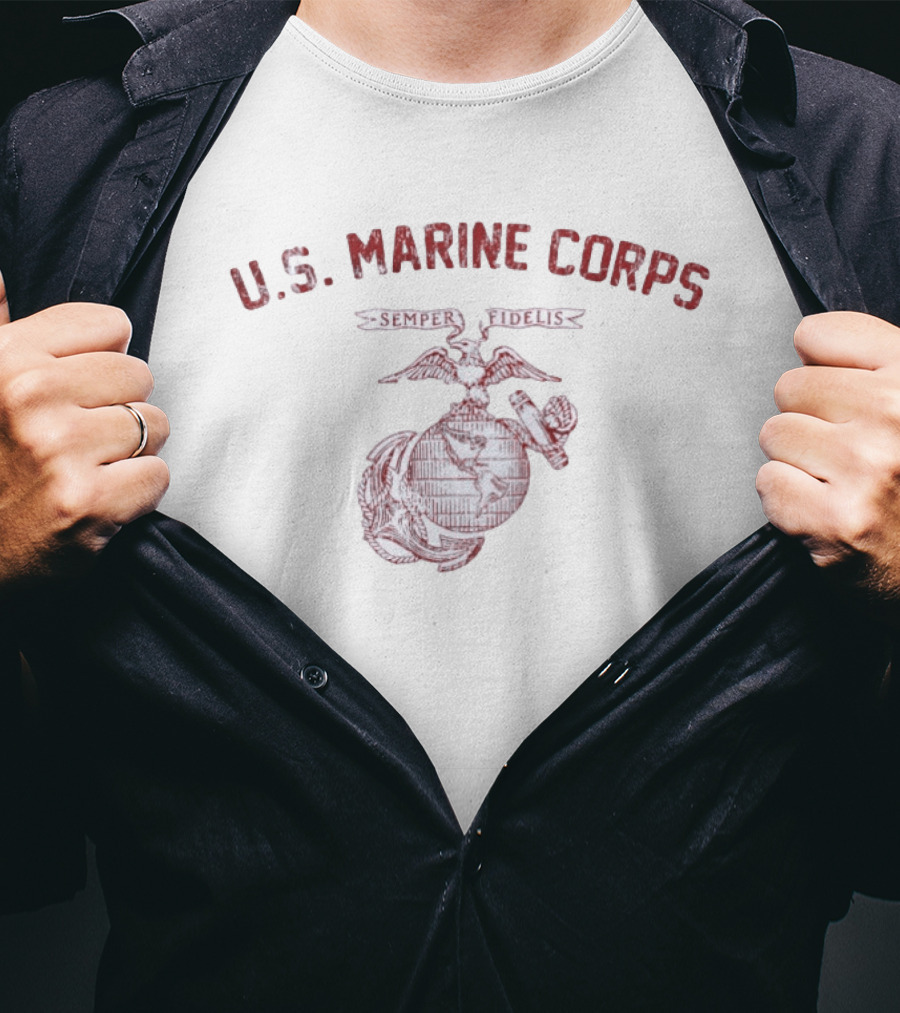 U.S. Marine Corps Semper Fidelis Eagle Globe And Anchor T-Shirt