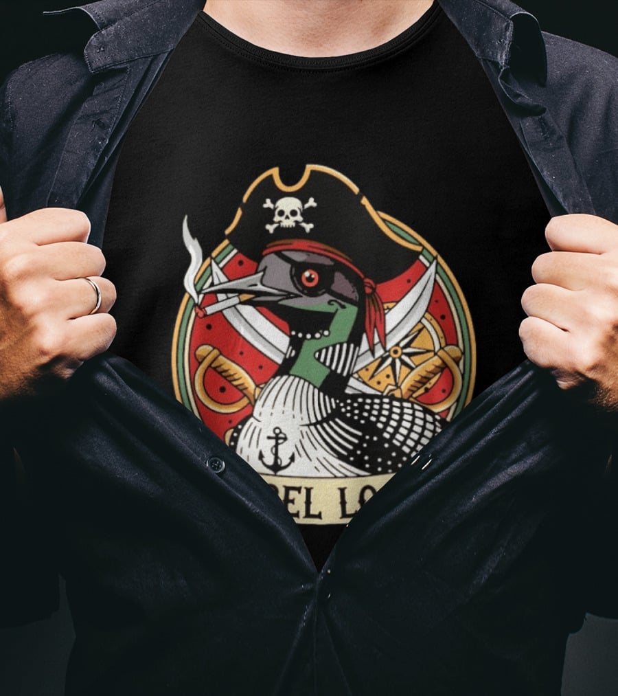 Rebel Loon Pirate Minnesota Anti ICE Swords And Compass T-Shirt