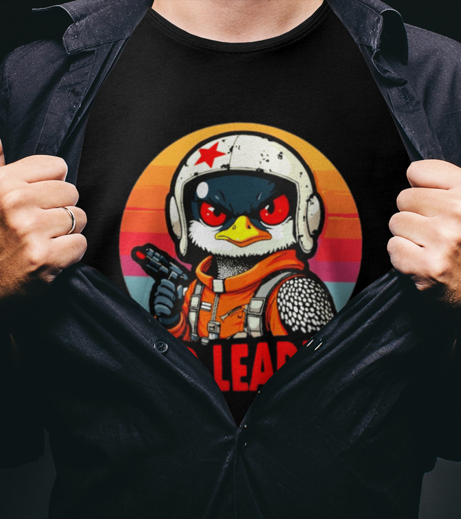 Red Leader Loon Pilot Retro Sunset T-Shirt