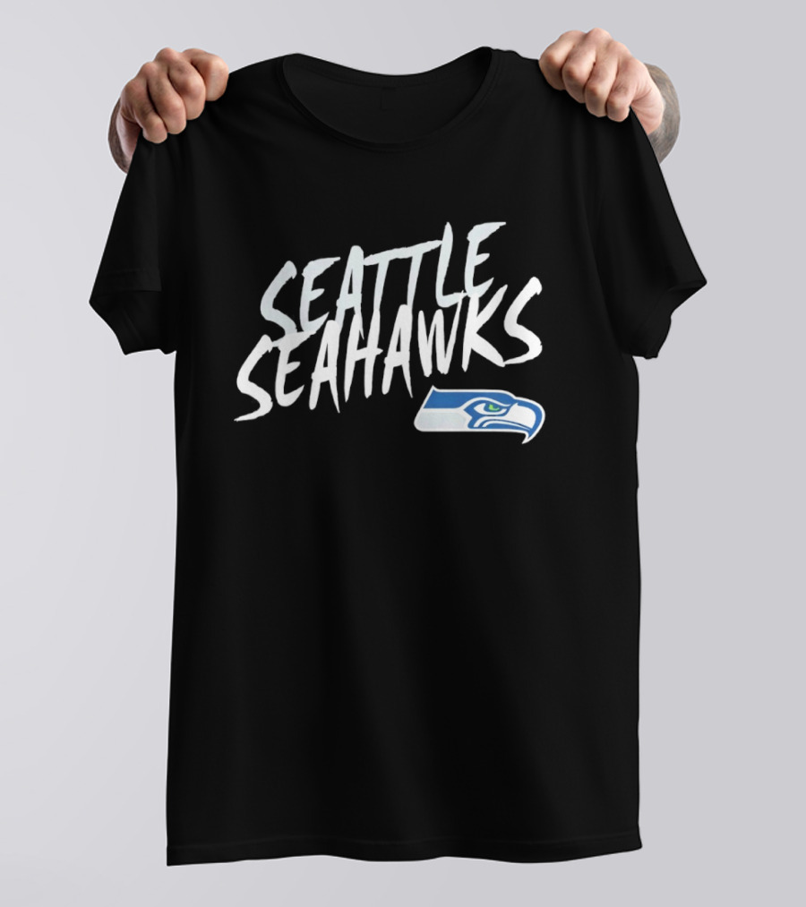 Seattle Seahawks Hustle Seahawks Logo Sporting Spirit T-Shirt