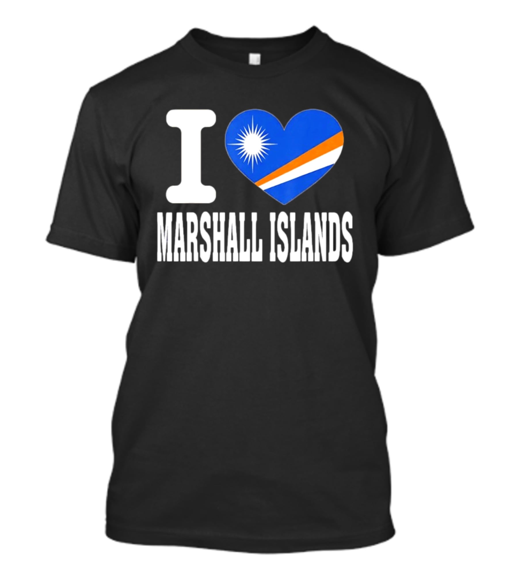 I Love Marshall Islands Heart Flag Souvenir T-Shirt