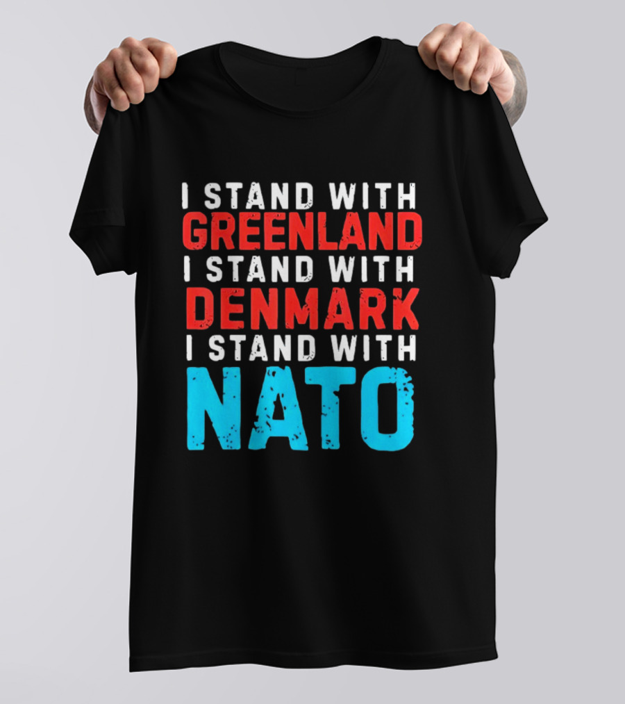 I Stand With Greenland Denmark NATO Support T-Shirt