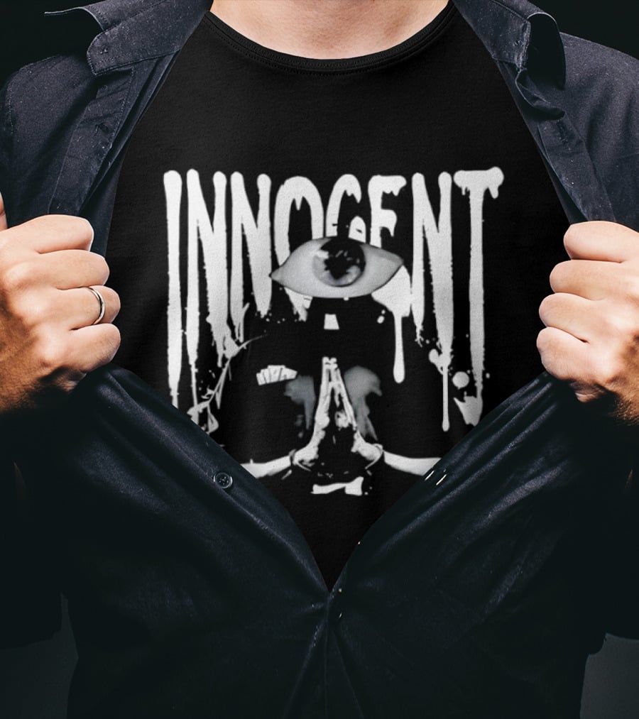 Innocent Eyes Pray White Splatter T-Shirt