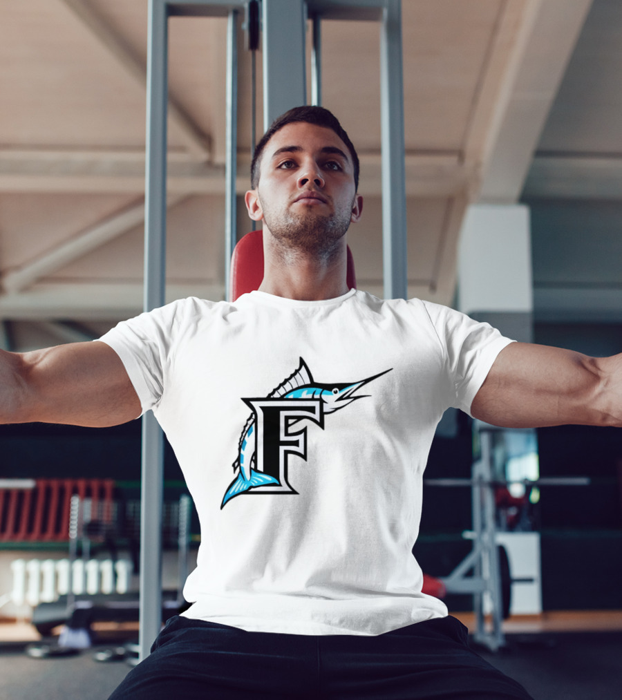 Florida Marlins Vintage F Logo Marlin T-Shirt