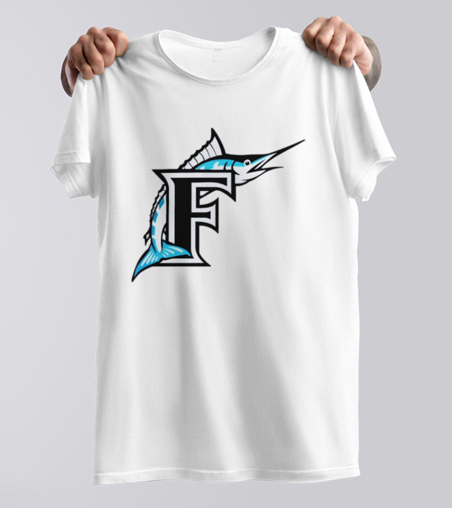 Florida Marlins Vintage F Logo Marlin T-Shirt