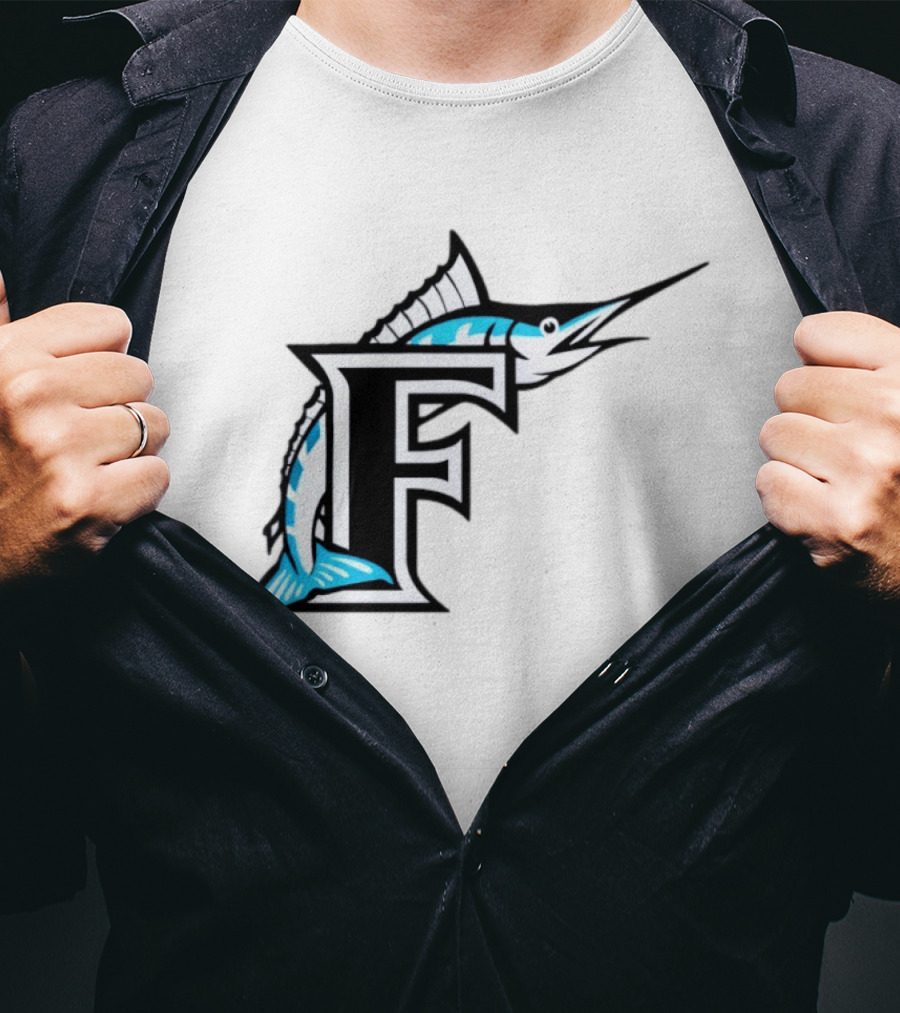 Florida Marlins Vintage F Logo Marlin T-Shirt