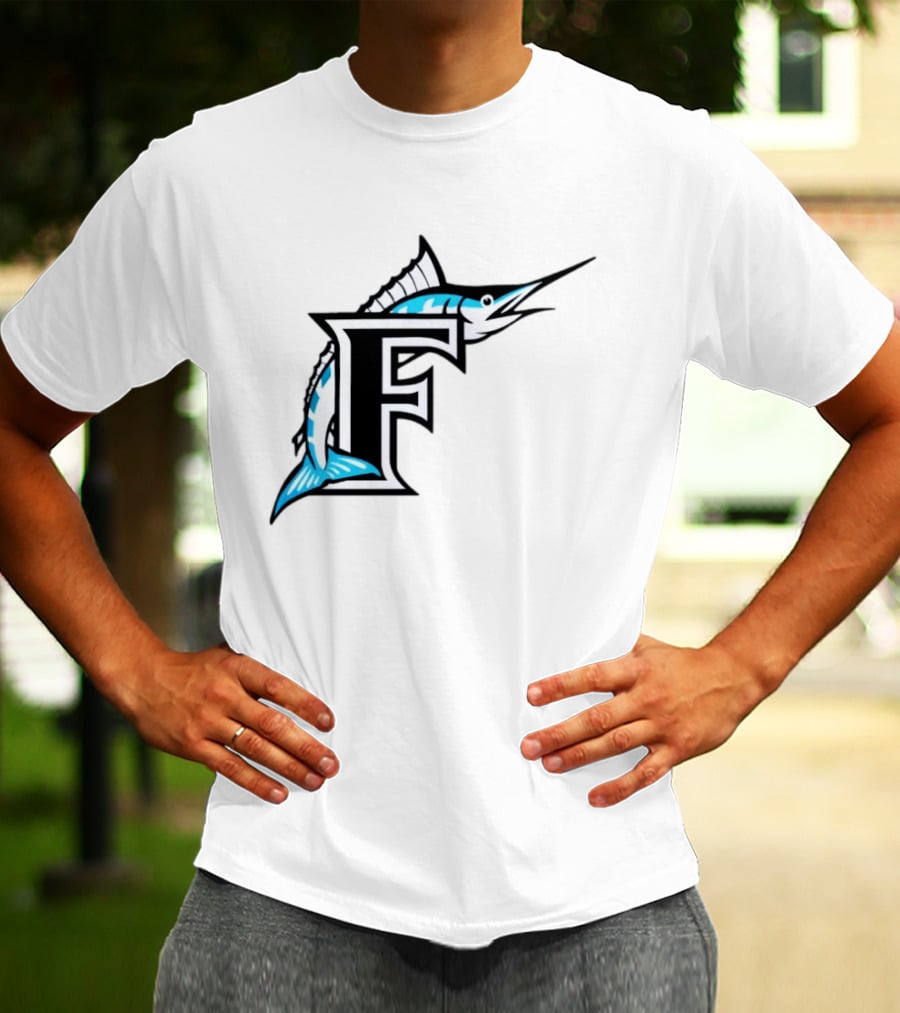 Florida Marlins Vintage F Logo Marlin T-Shirt