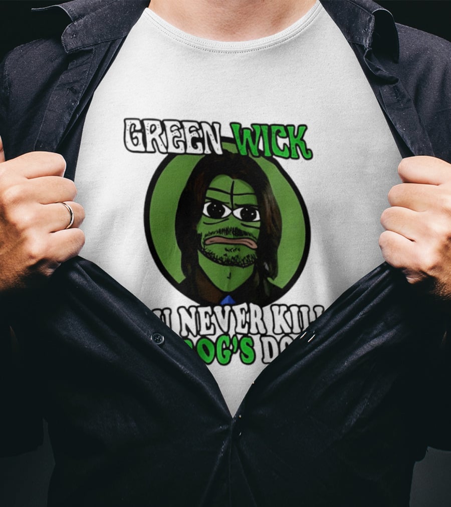 Green Wick You Never Kill A Frog's Dog T-Shirt