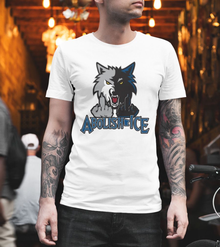 Minnesota Wolves Abolish Ice Wolves T-Shirt