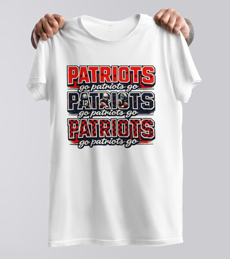 New England Patriots Go Patriots Go Football Game Day T-Shirt