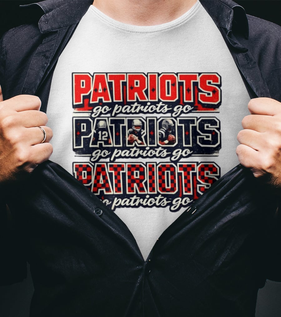 New England Patriots Go Patriots Go Football Game Day T-Shirt