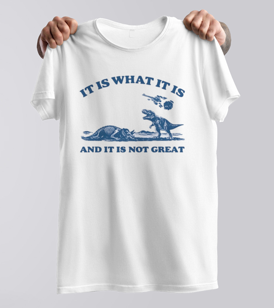 It Is What It Is Dinosaur And It Is Not Great T-Shirt