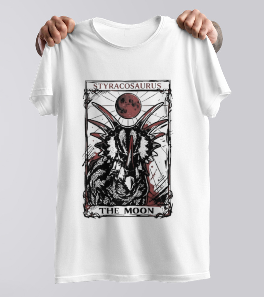 Styracosaurus Under Crimson Moon Magic T-Shirt