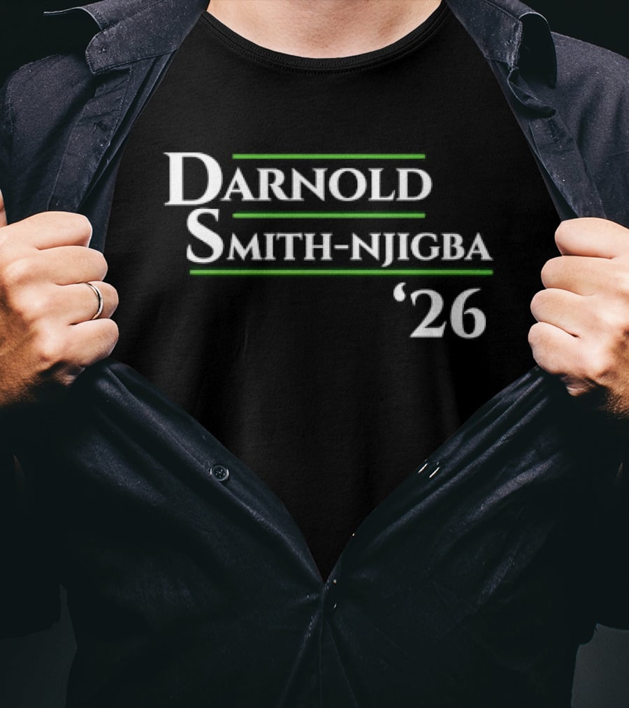 Darnold Smith Njigba '26 Seattle Seahawks Football Presidential Campaign T-Shirt