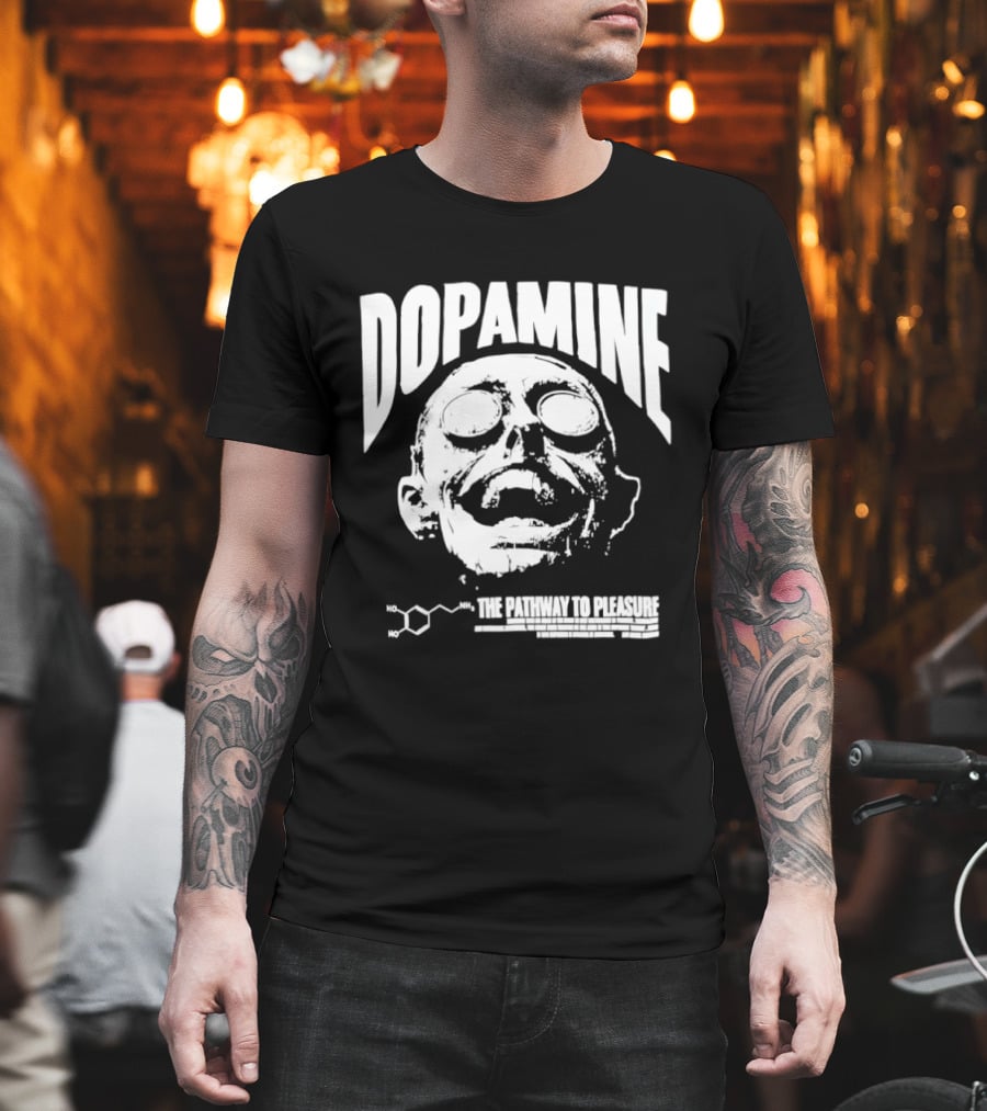 Dopamine The Pathway To Pleasure Molecular Formula Head T-Shirt