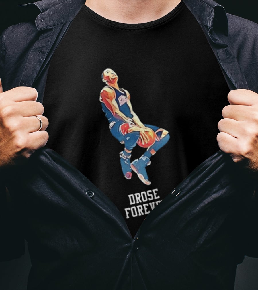 Drose Forever Chicago Bulls Slam Dunk Basketball Sports T-Shirt
