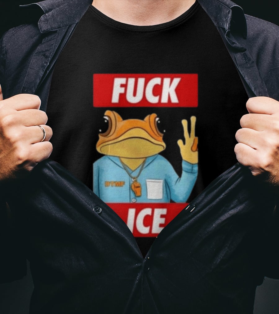 Sapo Concho Frog DTMF With Bold Statement Against ICE T-Shirt