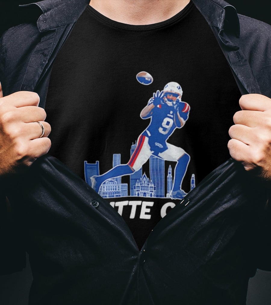 Kayshon Boutte Call New England Patriot Football City Skyline T-Shirt