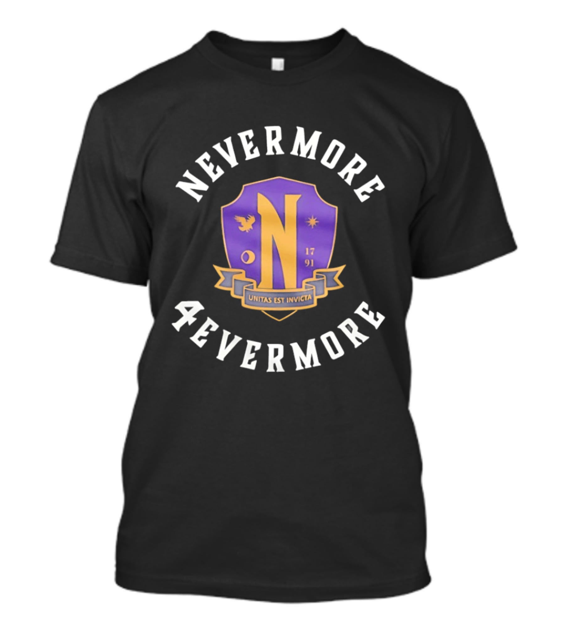 Wednesday Nevermore 4evermore 1791 Utina Nex Invicta T-Shirt