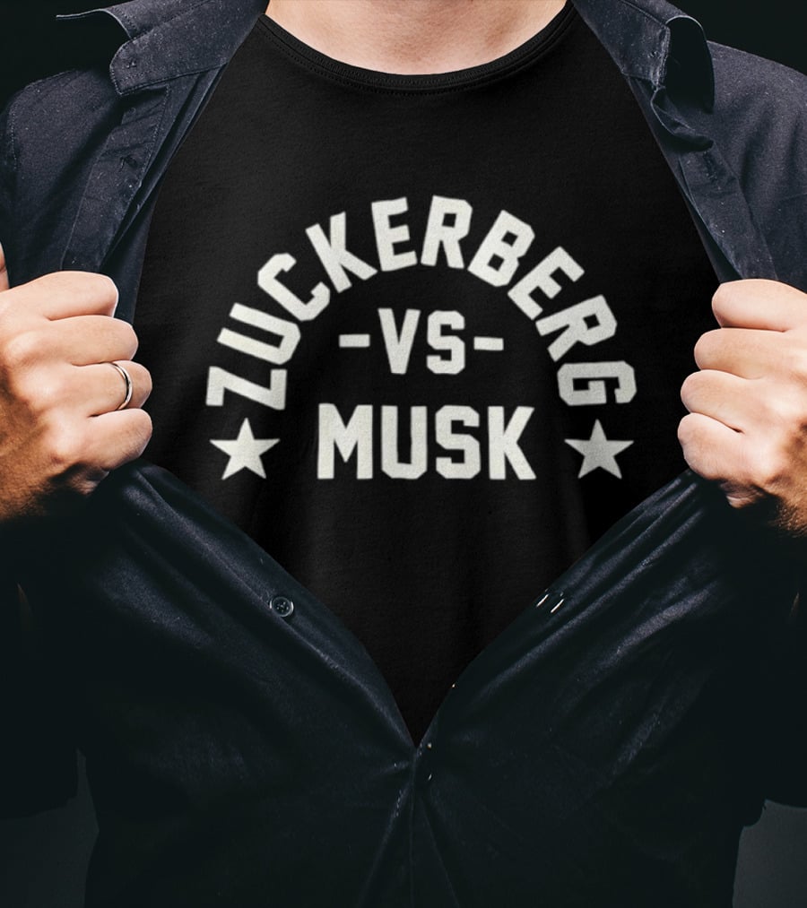 Zuckerberg Vs Musk Rivalry Faceoff Stars T-Shirt