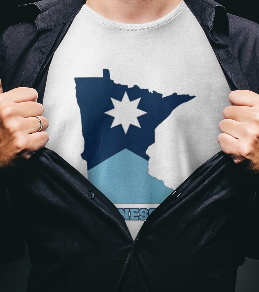 Minnesota Strong Star Map T-Shirt