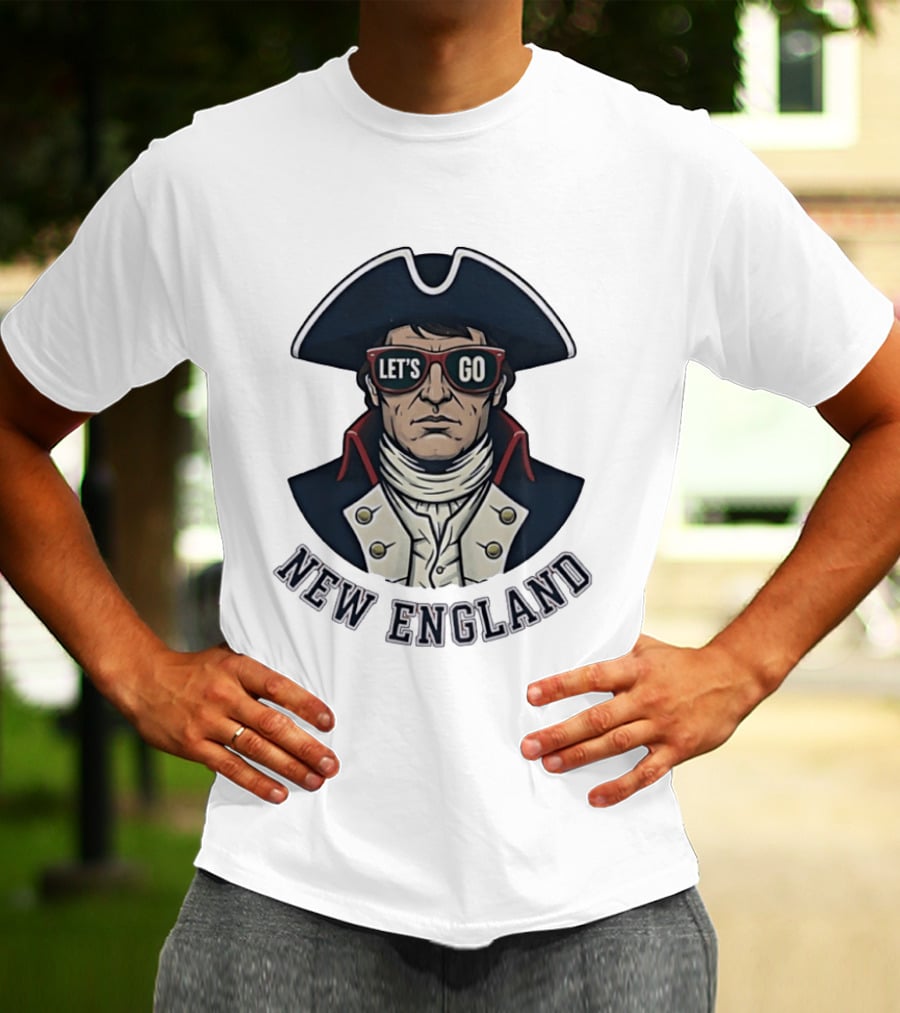 New England Patriots Let's Go American Patriot Football T-Shirt