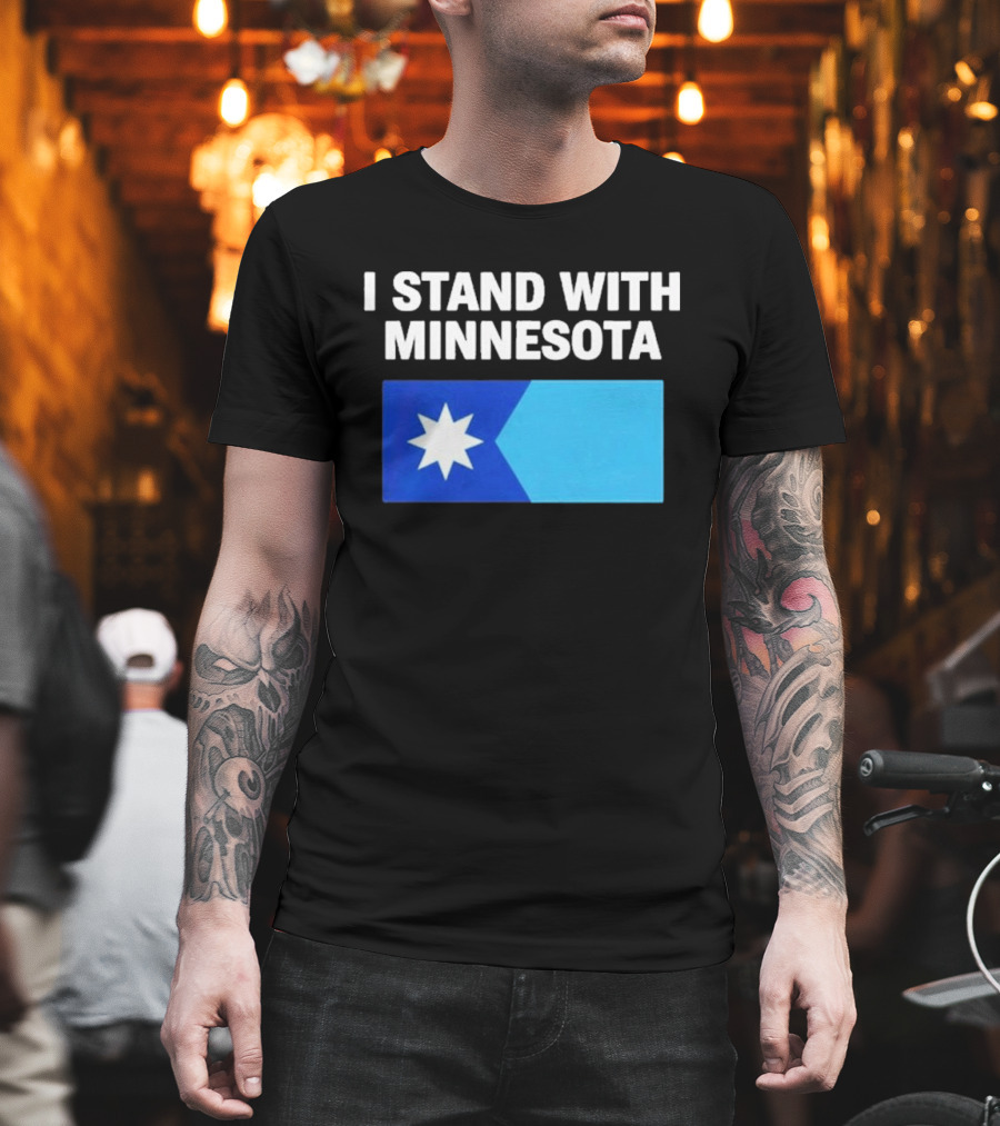 I Stand With Minnesota Flag Minnesota Strong T-Shirt