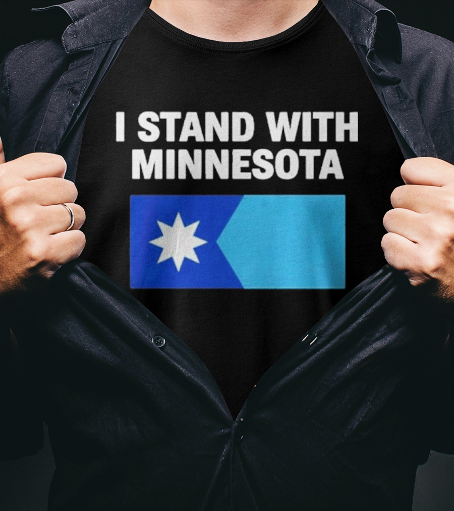 I Stand With Minnesota Flag Minnesota Strong T-Shirt