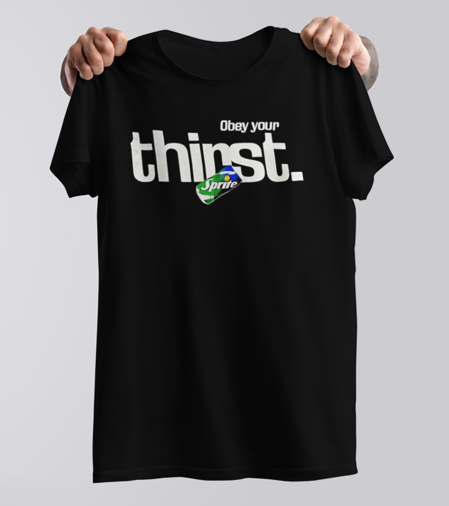Obey Your Thirst Sprite Can Retro Branding T-Shirt