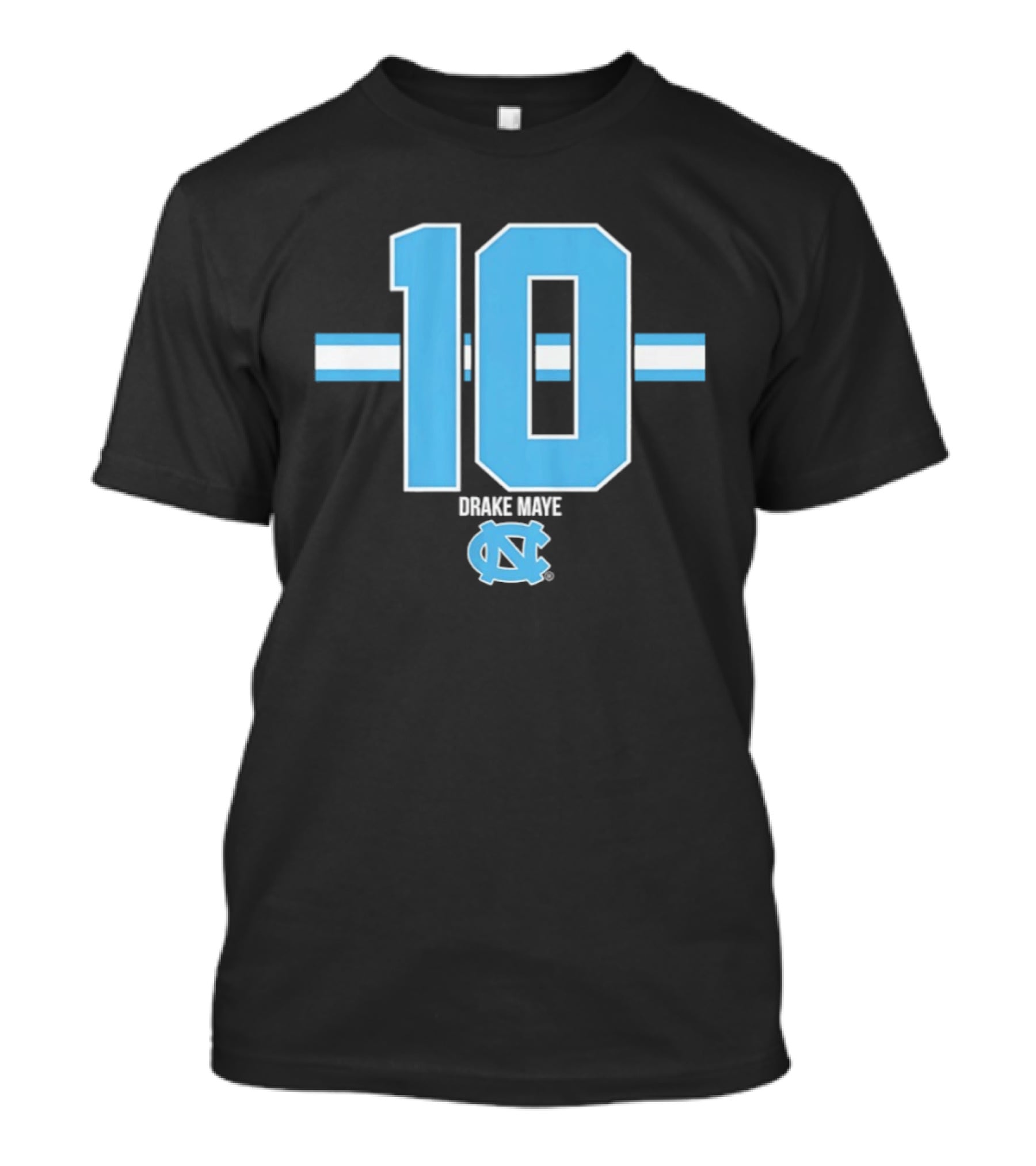 Drake Maye 10 North Carolina Tar Heels Football UNC T-Shirt