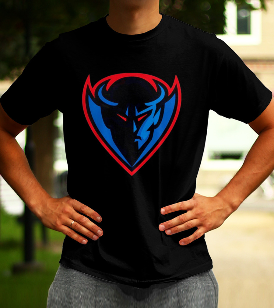 DePaul Blue Demons Iconic Logo Bold Centerpiece T-Shirt