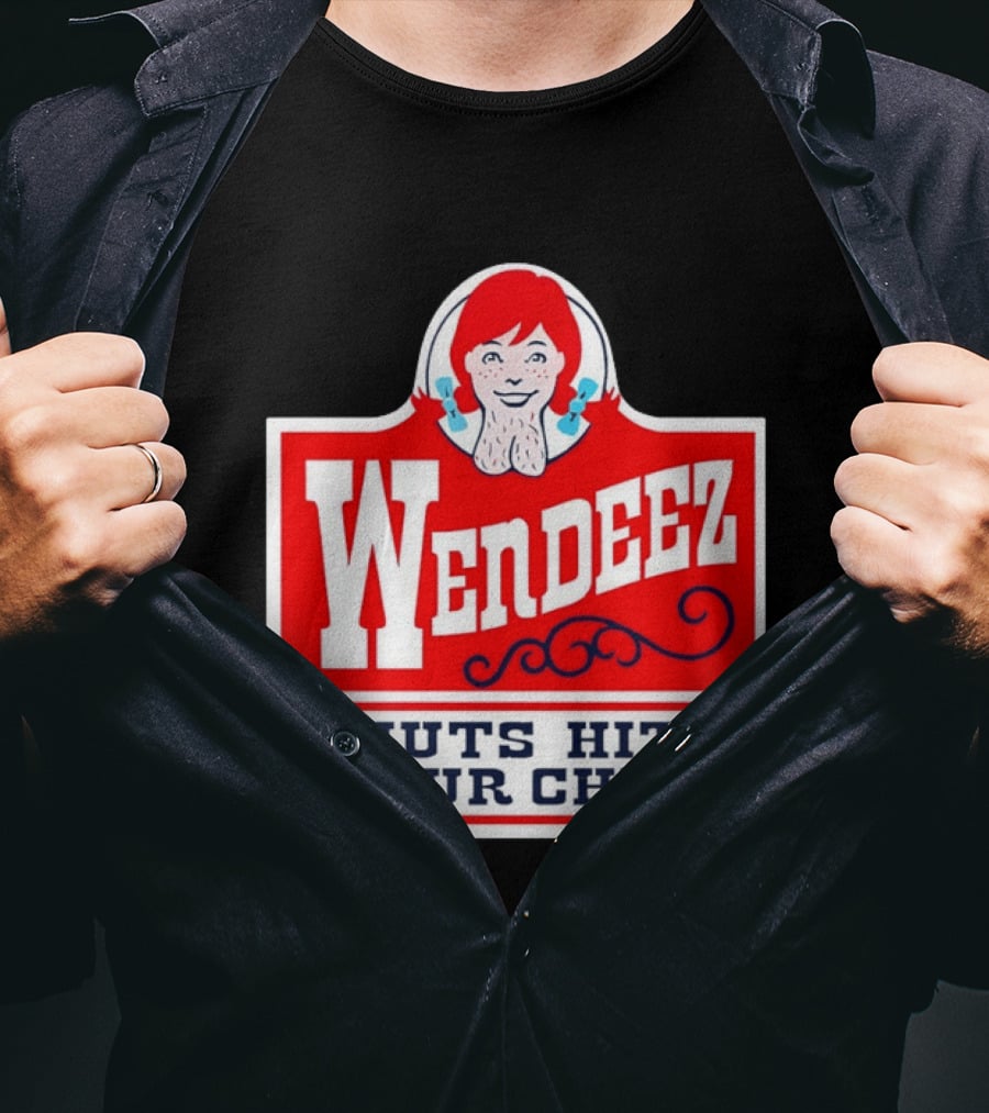 Wendeez Nuts Hit Your Chin Retro Fast Food T-Shirt
