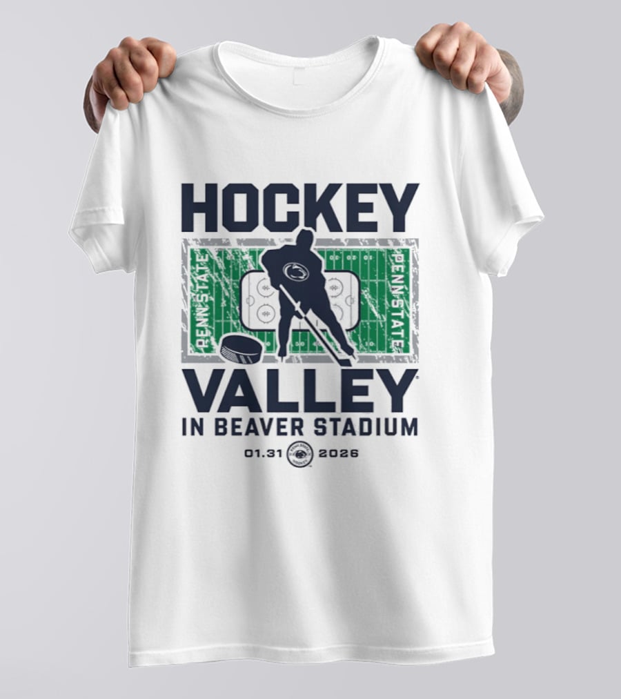Penn State Nittany Lions Hockey Valley Beaver Stadium 2026 T-Shirt