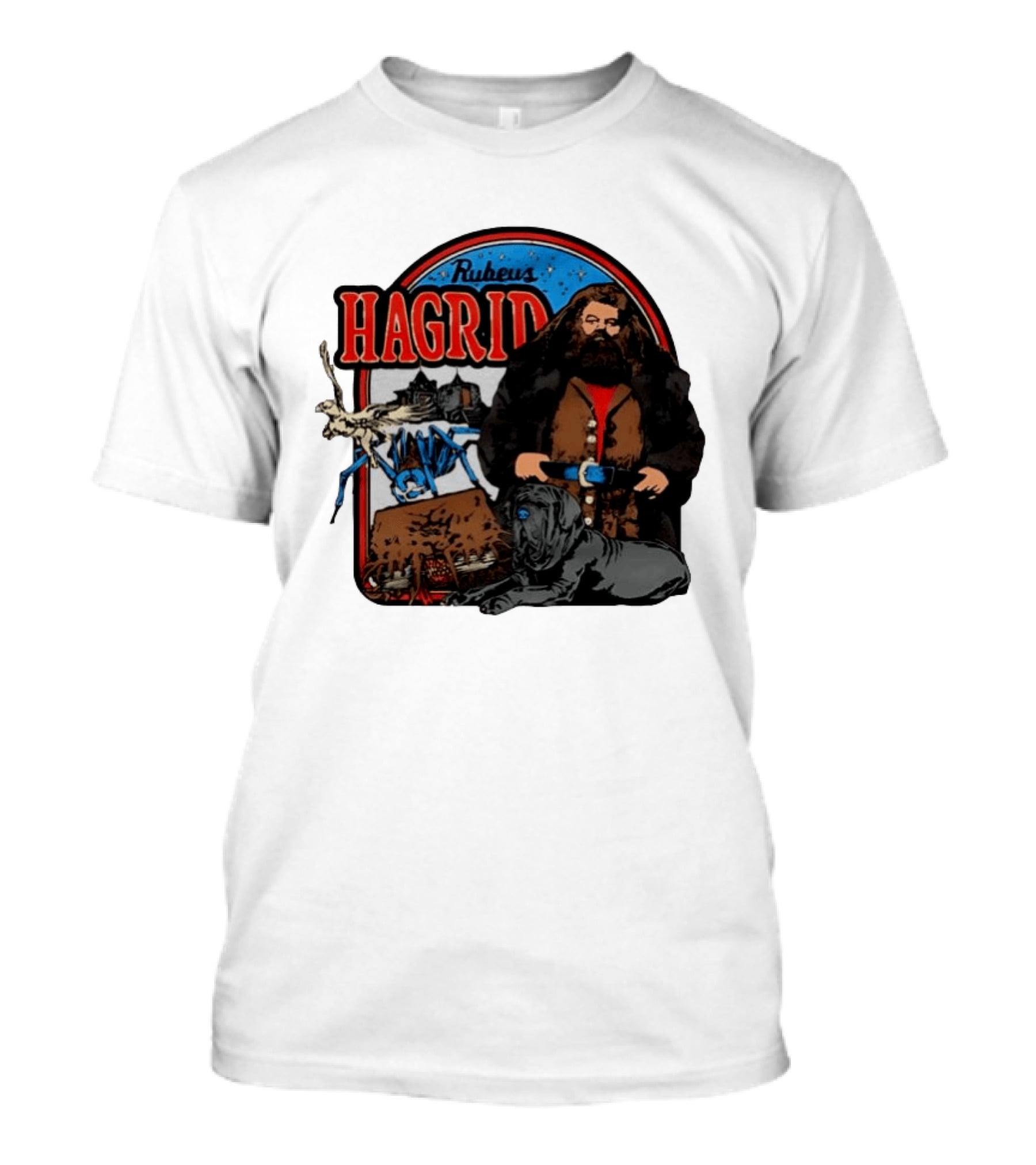 Rubeus Hagrid Aragog Buckbeak Fang Monster Book Of Monsters Hogwarts T-Shirt