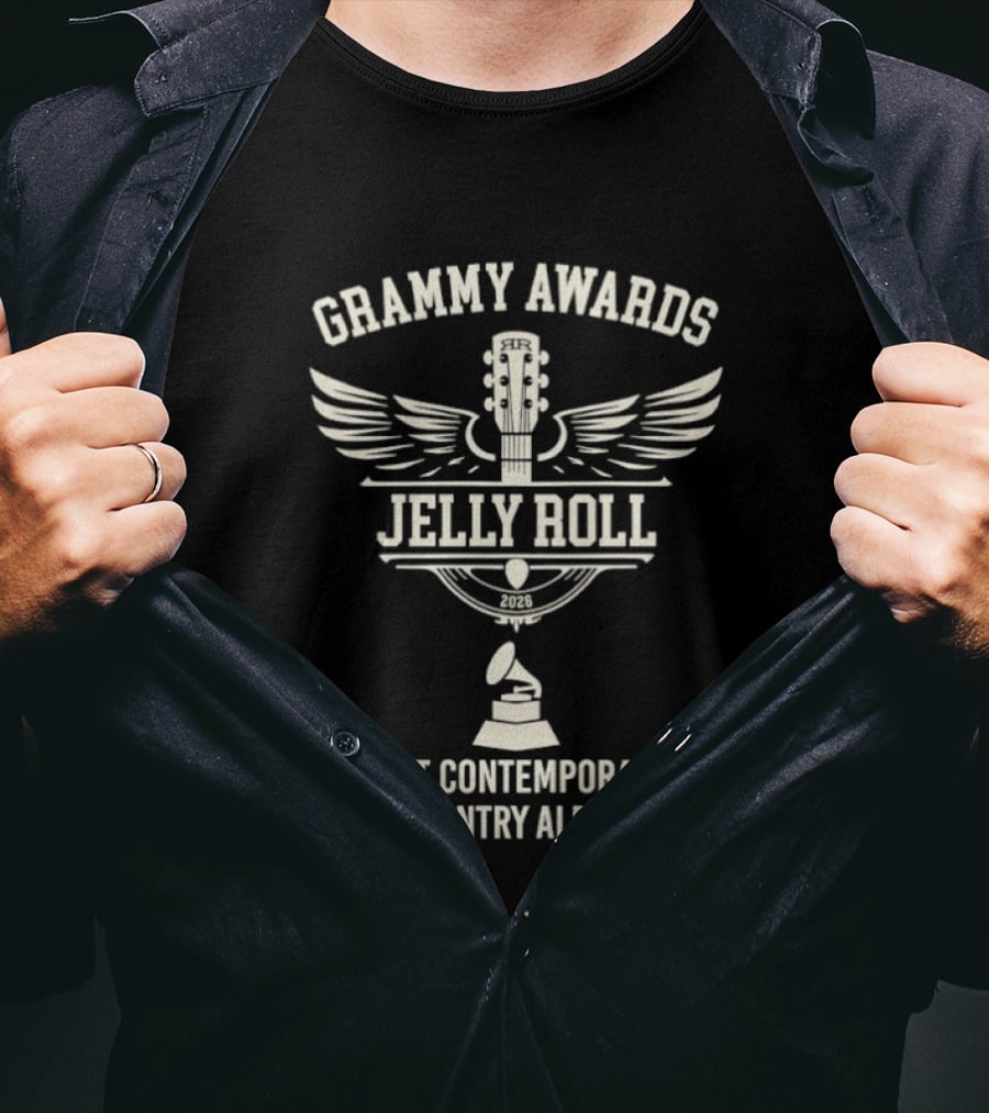 Grammy Awards Jelly Roll Winning Best Contemporary Country Album 2026 T-Shirt