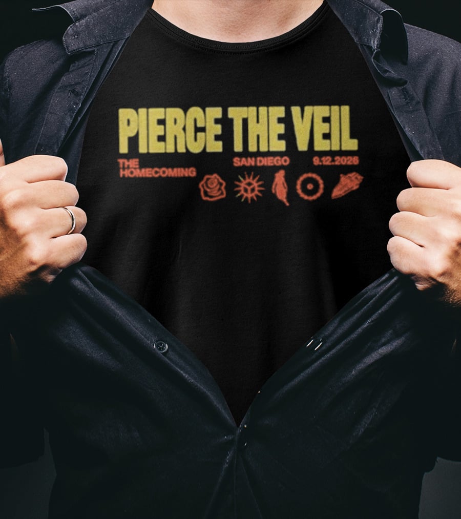Pierce The Veil The Homecoming San Diego SoCal Livin T-Shirt