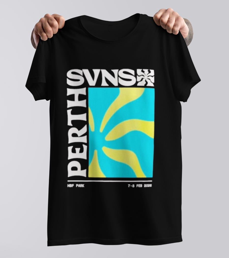 SVNS Perth 2026 Event 7 8 Feb Yellow Blue T-Shirt