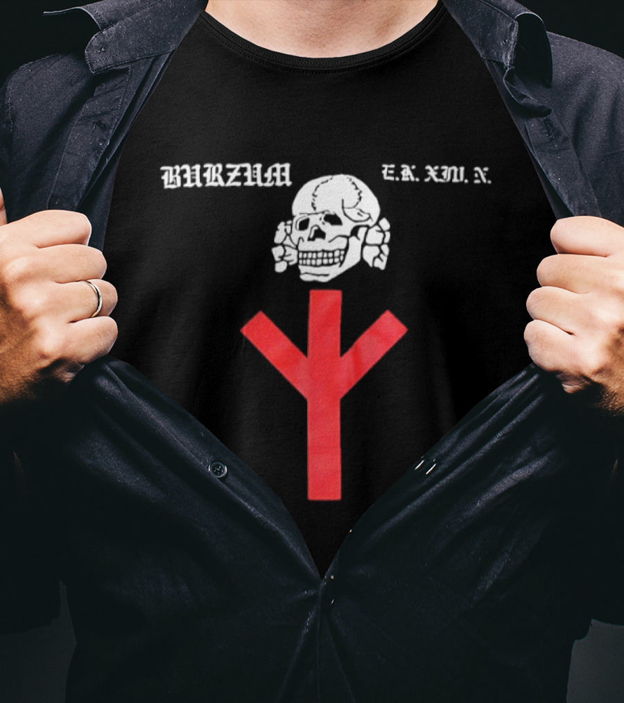 Burzum Support Your Local Skull Symbol E.K. Kommando T-Shirt