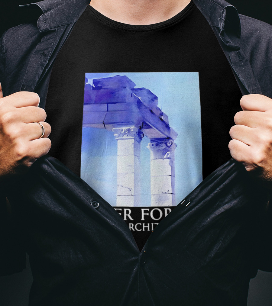 Never Forget Greek Architecture Two Columns T-Shirt