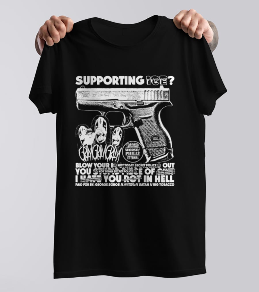 Supporting Ice Paid For By George Soros T-Shirt
