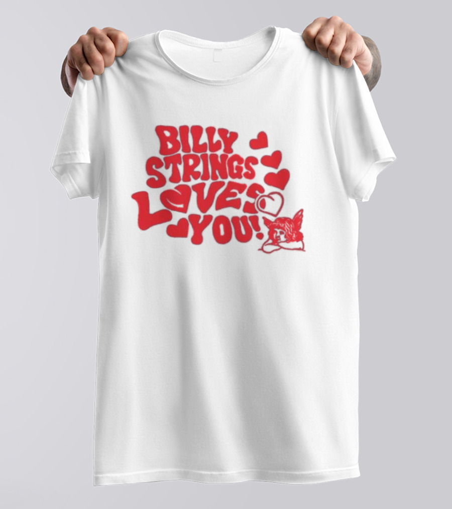 Billy Strings Loves You Valentine's Day Hearts 2026 T-Shirt