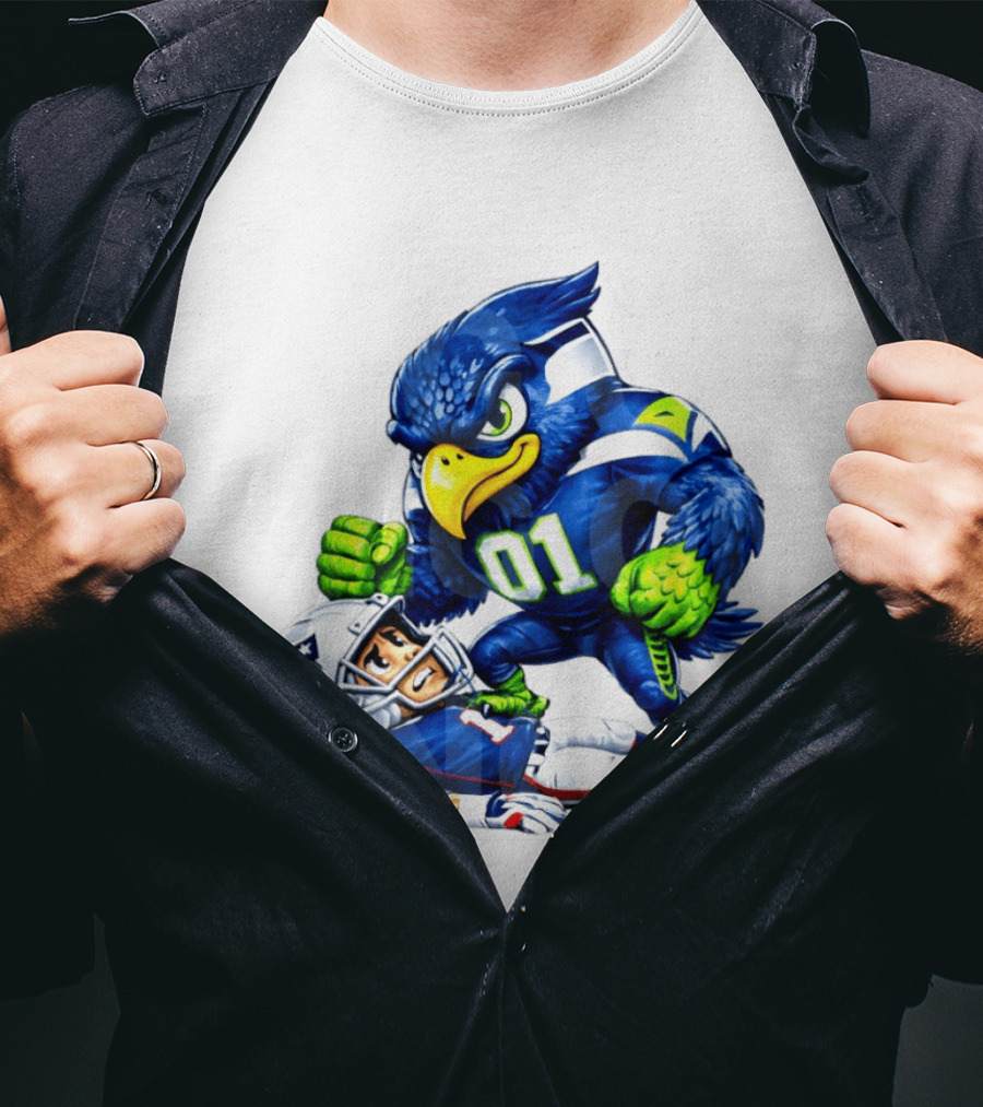 Seattle Seahawks Crush New England Patriots 2026 Football Rivalry Showdown T-Shirt
