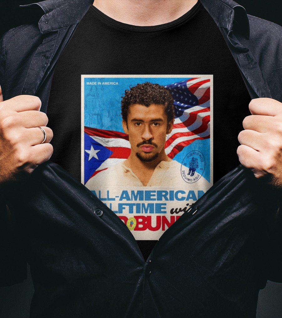 All American Halftime With Bad Bunny Puerto Rico Made In America Sunday February 08 8:00 8:30 PM ET T-Shirt