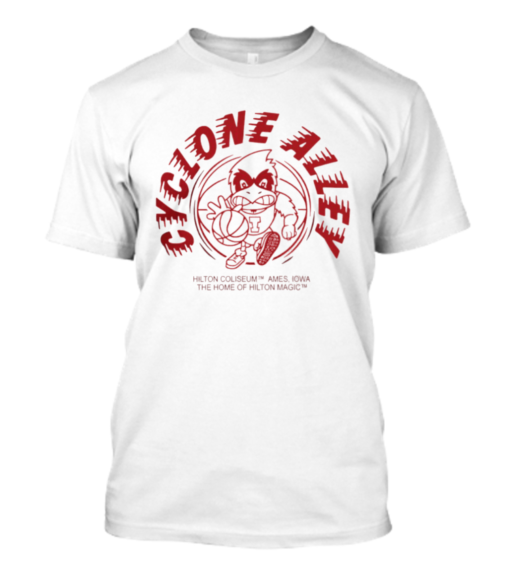 Cyclone Alley Hilton Coliseum Ames Iowa Home Of Hilton Magic T-Shirt