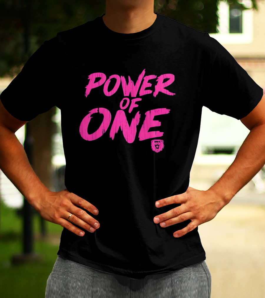 Power Of One Parkside Women's Basketball Pink Bear T-Shirt