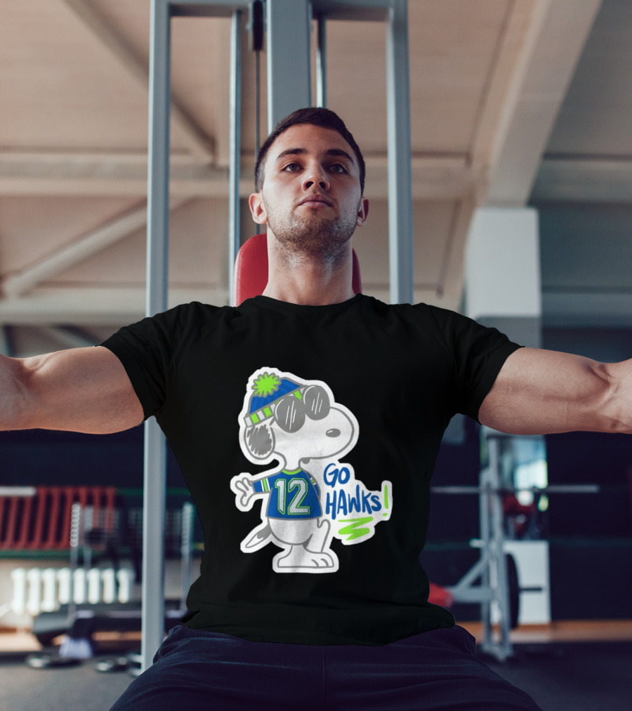 Snoopy 12 Seattle Seahawks Outfit Go Hawks T-Shirt