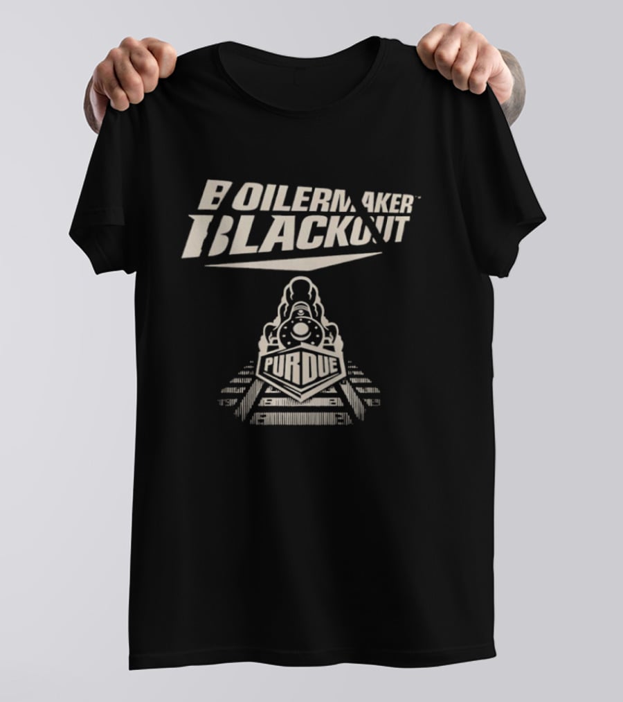Boilermaker Blackout Purdue Train T-Shirt