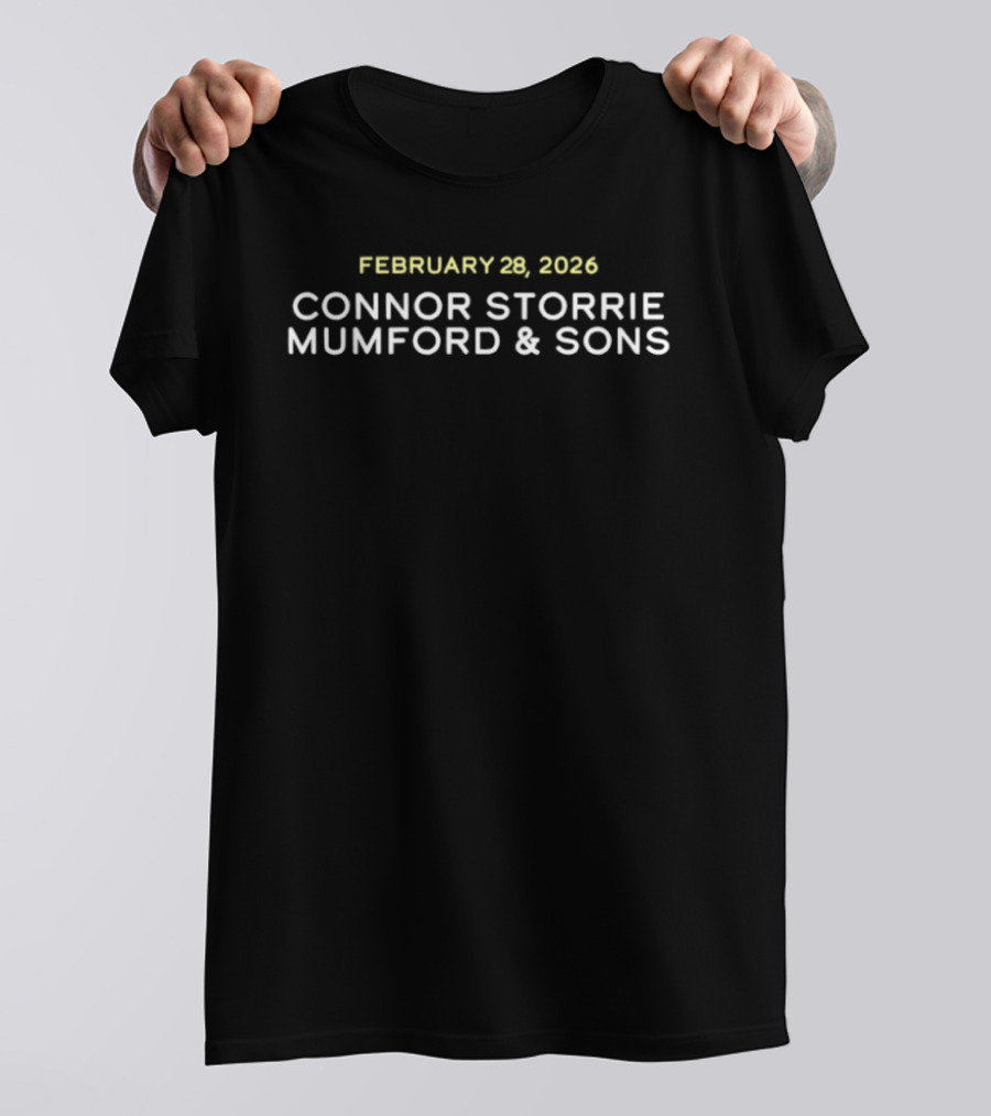 Connor Storrie Mumford And Sons February 28 2026 T-Shirt
