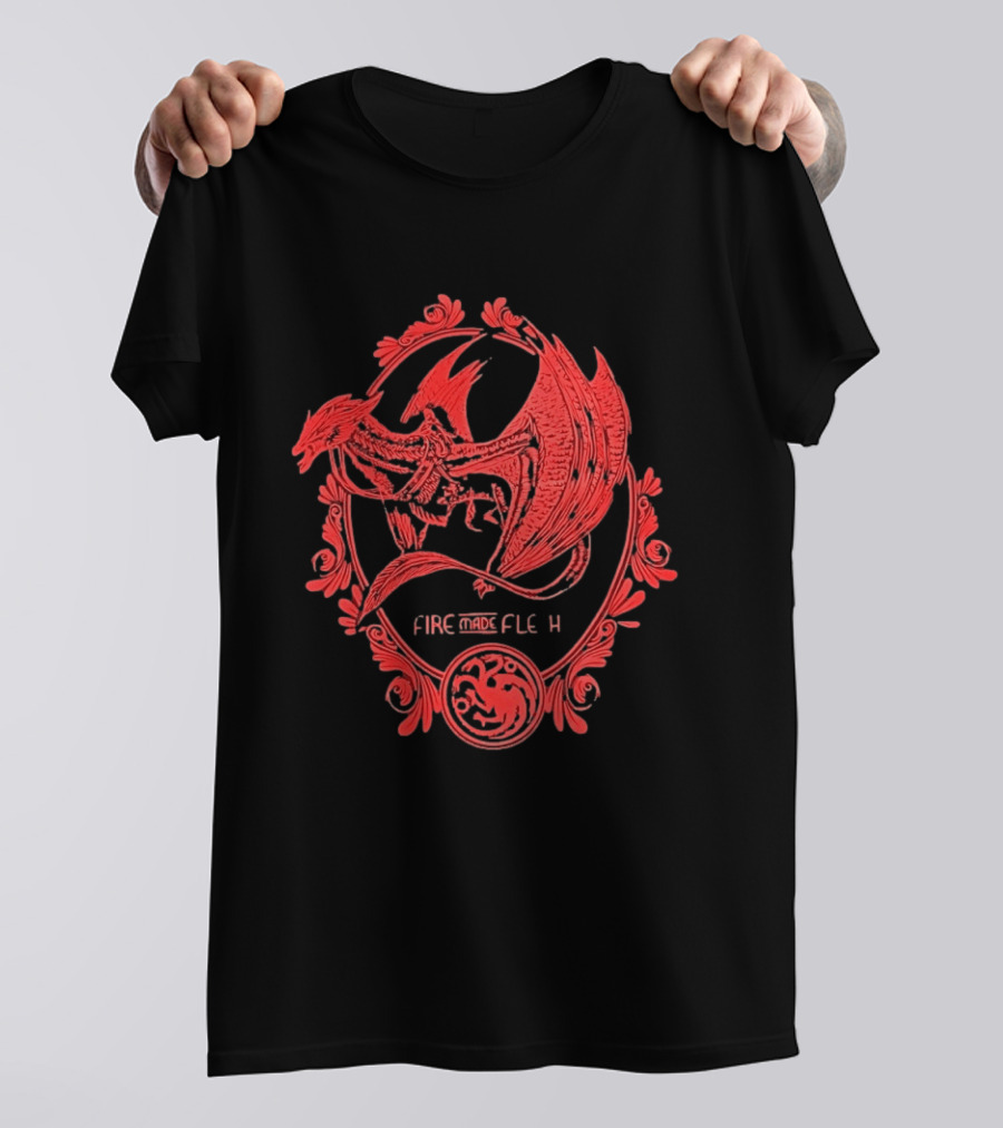 Dragon Targaryen Fire Made Flesh House Sigil T-Shirt